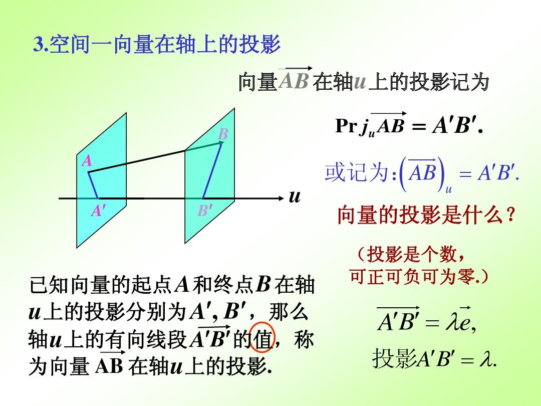 投影向量怎么做_3d 游戏 向量投影做什么用_投影向量的算法