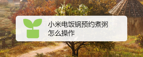 小米电饭煲预约_小米电饭煲预约煮饭怎么用_小米电饭煲怎么预约煮饭