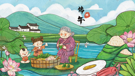 粽子少女头像_粽子少女_粽子少女古风